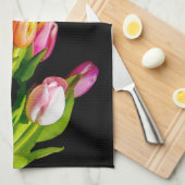 Tulip Painting - Original Blume Kunst Geschirrtuch (Viertel Falte)