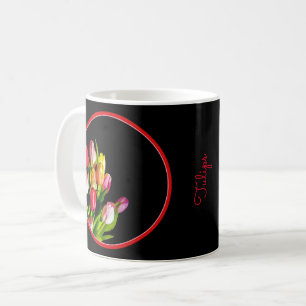Tulip Painting - Original Blume Kunst Kaffeetasse