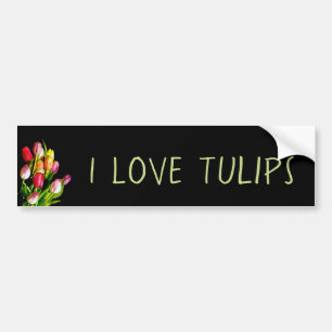 Tulip Painting - Originelle Blume Kunst Autoaufkleber