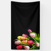 Tulip Painting - Originelle Blume Kunst Banner (Vertikal)