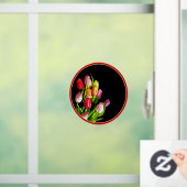 Tulip Painting - Originelle Blume Kunst Fensteraufkleber (Zuhause)