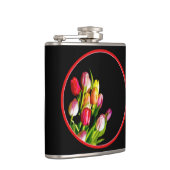 Tulip Painting - Originelle Blume Kunst Flachmann (Rechts)