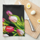 Tulip Painting - Originelle Blume Kunst Handtuch (Viertel Falte)