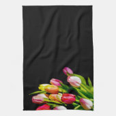Tulip Painting - Originelle Blume Kunst Handtuch (Vertikal)