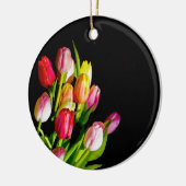 Tulip Painting - Originelle Blume Kunst Keramik Ornament (Links)
