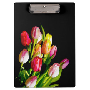 Tulip Painting - Originelle Blume Kunst Klemmbrett