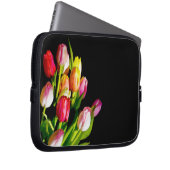 Tulip Painting - Originelle Blume Kunst Laptopschutzhülle (Vorne Rechts)