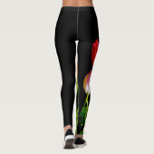 Tulip Painting - Originelle Blume Kunst Leggings (Rückseite)