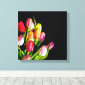 Tulip Painting - Originelle Blume Kunst Leinwanddruck (Insitu (Holzboden))