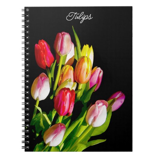 Tulip Painting - Originelle Blume Kunst Notizblock (Vorderseite)
