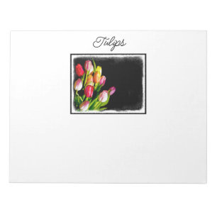 Tulip Painting - Originelle Blume Kunst Notizblock