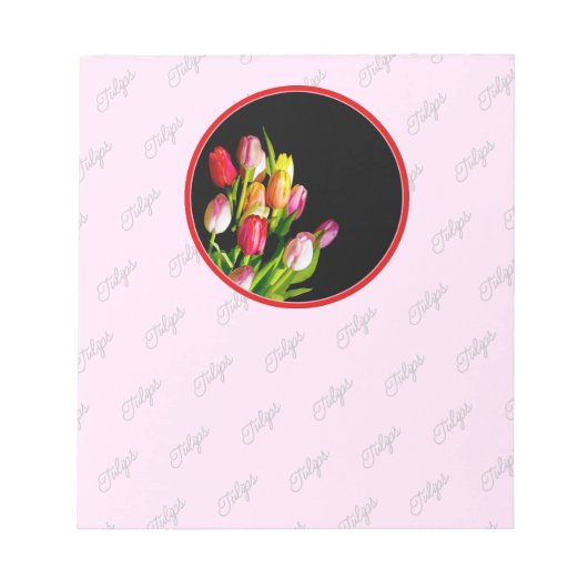 Tulip Painting - Originelle Blume Kunst Notizblock (Vorderseite)