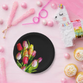 Tulip Painting - Originelle Blume Kunst Pappteller (Party)