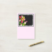 Tulip Painting - Originelle Blume Kunst Post-it Klebezettel (Auf Schreibtisch)