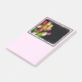 Tulip Painting - Originelle Blume Kunst Post-it Klebezettel (angewinkelt)