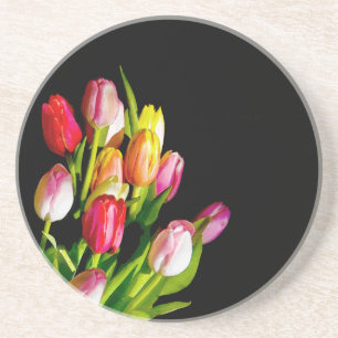 Tulip Painting - Originelle Blume Kunst Sandstein Untersetzer