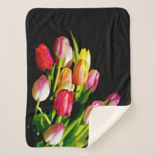 Tulip Painting - Originelle Blume Kunst Sherpadecke