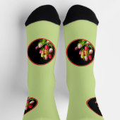 Tulip Painting - Originelle Blume Kunst Socken (Oben)