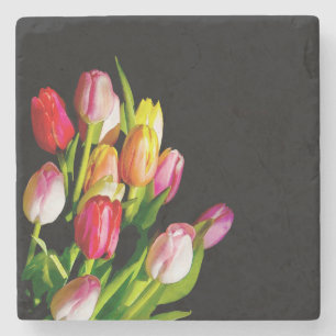 Tulip Painting - Originelle Blume Kunst Steinuntersetzer