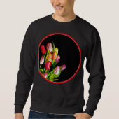 Tulip Painting - Originelle Blume Kunst Sweatshirt (Vorderseite)