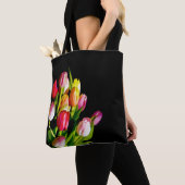 Tulip Painting - Originelle Blume Kunst Tasche (Von Nahem)