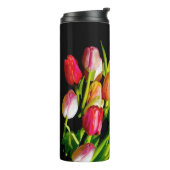 Tulip Painting - Originelle Blume Kunst Thermosbecher (Nach links gedreht)