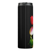 Tulip Painting - Originelle Blume Kunst Thermosbecher (Rückseite)