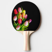 Tulip Painting - Originelle Blume Kunst Tischtennis Schläger (Rückseite)