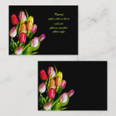 Tulip Painting - Originelle Blume Kunst Visitenkarte (Vorne/Hinten)