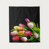Tulip Painting - Originelle Blume Kunst Wandteppich (Vorderseite)