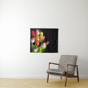 Tulip Painting - Originelle Blume Kunst Wandteppich