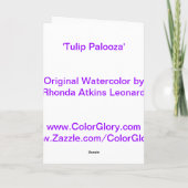 Tulip Palooza Blank Card Karte (Rückseite)