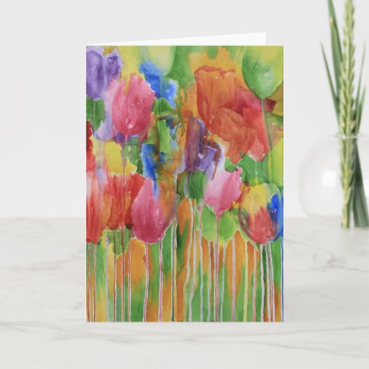 Tulip Palooza Blank Card Karte (Vorderseite)