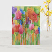 Tulip Palooza Blank Card Karte (Gelbe Blume)