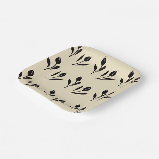 Tulip Pappteller (Gewinkelt)