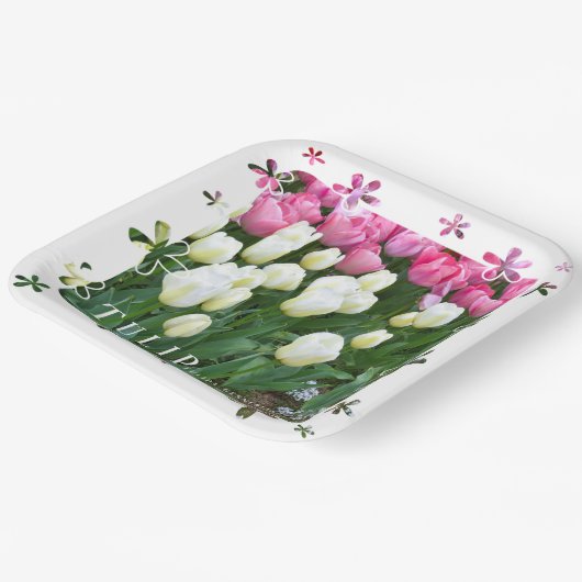 Tulip Pappteller (Gewinkelt)