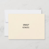 Tulip Paradise RSVP Card Karte (Rückseite)