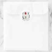 Tulip Parkinsons Bewusstsein Runder Aufkleber (Tasche)