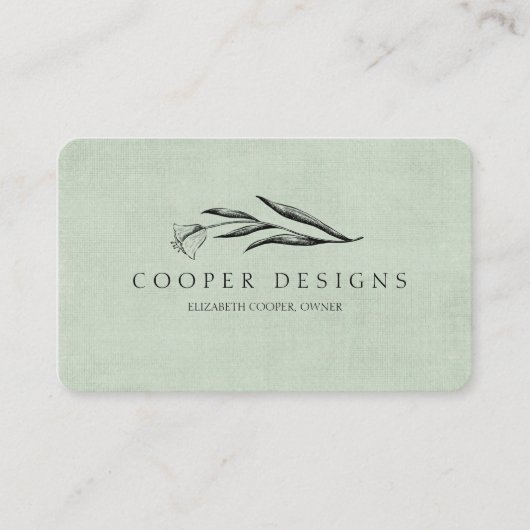 Tulip Pastel Business Card Visitenkarte (Vorderseite)
