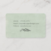 Tulip Pastel Business Card Visitenkarte (Rückseite)