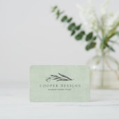 Tulip Pastel Business Card Visitenkarte (Stehend Vorderseite)