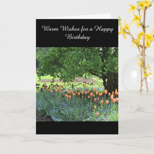 Tulip Patch Birthday Karte (Gelbe Blume)