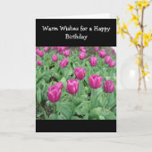 Tulip Patch Geburtstagswunsch Karte (Gelbe Blume)