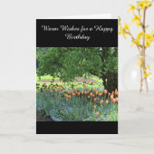 Tulip Patch Geburtstagswunsch Karte (Gelbe Blume)