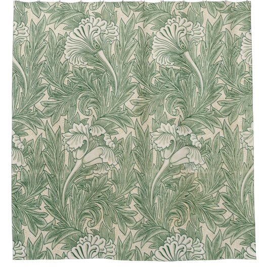 Tulip Pattern (1875) von William Morris Duschvorhang (Vorderseite)