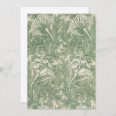 Tulip Pattern (1875) von William Morris Einladung (Vorne/Hinten)