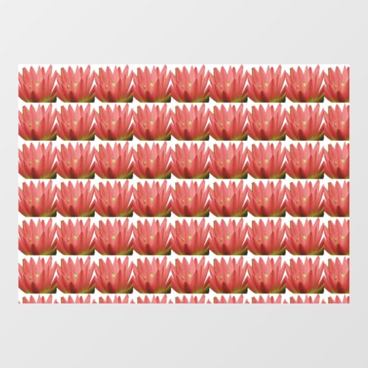 Tulip Pattern Fensteraufkleber (Blatt)