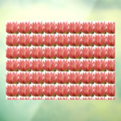 Tulip Pattern Fensteraufkleber (Blatt 3)