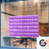 Tulip Pattern Fensteraufkleber (Café-Fenster)