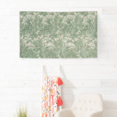 Tulip Pattern (von William Morris) Banner (Insitu)